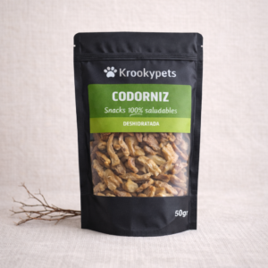 Codorniz para perros deshidratada y natural de Krookypets