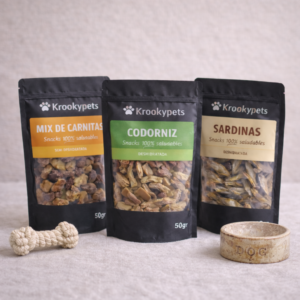 Snacks naturales y nutritivos para perros dentro de una rutina equilibrada