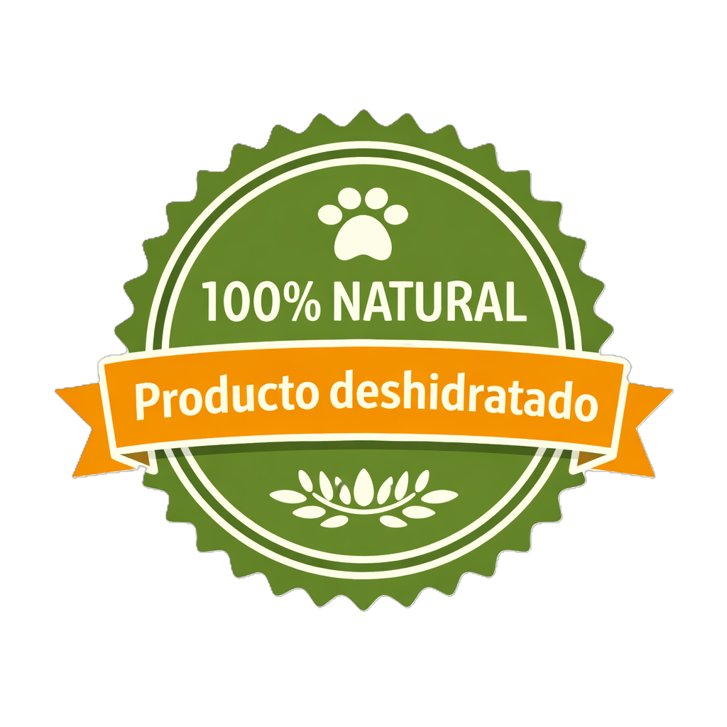 Sello de calidad 100% Natural Producto Deshidratado